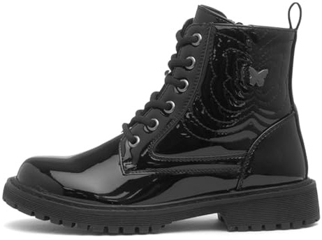 Walkright Cornelia Girls Black Patent Ankle Boot - Size 9 Child UK - Black