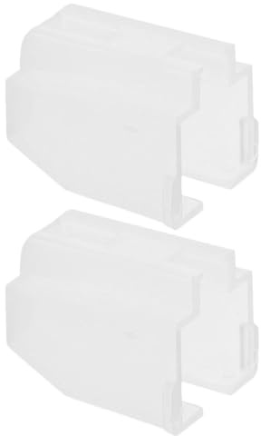 GARVALON Copertura Protettiva Protezione per Ago Giradischi Vinile per Puntina Giradischi in Plastico Bianco 2 Pezzi, Design Elegante, Facile da Pulire