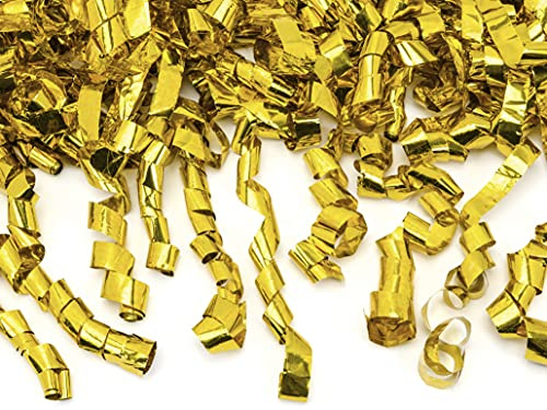 PartyDeco Konfettikanone Luftschlangen – Konfetti Kanone Party-Popper Partyknaller – Gold, 80 cm