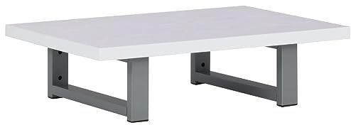 vidaXL Mobili da Bagno per Lavabo Sospesi Moderni Eleganti Robusti Ripiano Piano Appoggio per Lavandino Bianco 60x40x16,3 cm in Truciolato e Metallo