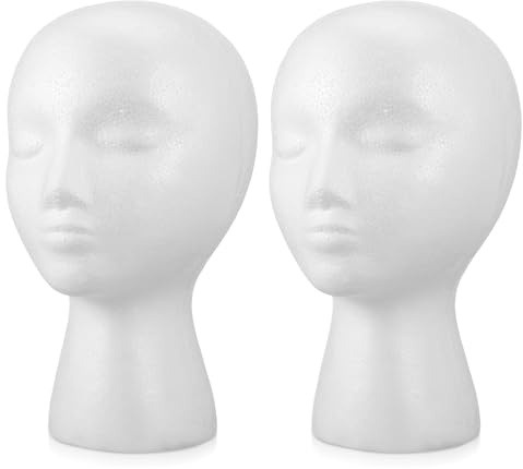 SOLUSTRE Kopfmodell 11 Zoll Leichter Schaumkopf Für Perücken Hüte Brillen Display Ständer Salon Präsentation Und Fotografie