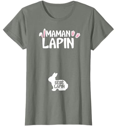 Pâques Future Maman Annoncer Grossesse Enceinte Fête Du Bébé T-Shirt