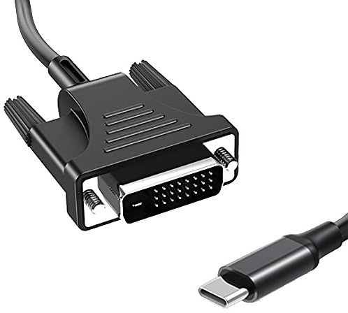 NEYOANN Cavo USB C a DVI USB 3.1 Tipo C a DVI maschio 4K compatibile per cavo 3.1 a DVI (2M)