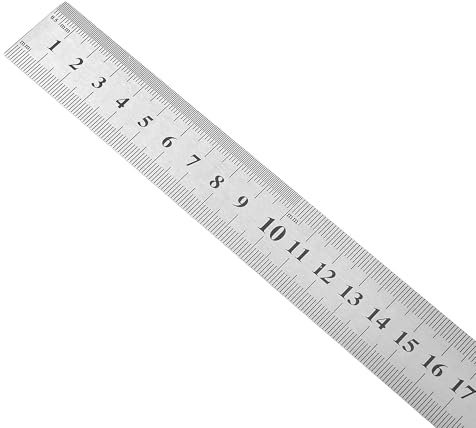 BAUSTER® Lineal Metall 30 cm 60 cm 75 cm 100 cm, Metalllineal mit Zentimeter & Zoll, Stahlmaßstab, Stahllineale Zoll/MM Metalllineal, Werkstattlineal Profi, Robust & biegsames (75 cm (30 zoll))