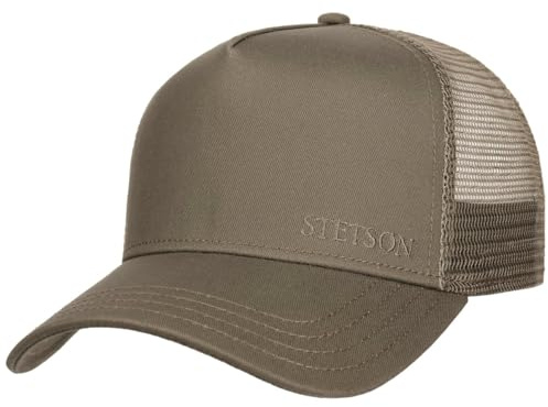 Stetson Brooklin Trucker Cap 6 Panel Uni einfarbig Snapback Damen Herren Frühling Sommer