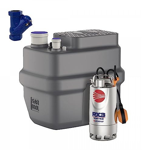 Station De Relevage 100L Pedrollo Sar100 Vortex Rxm320-220V Acier Inoxydable 6 M3/h