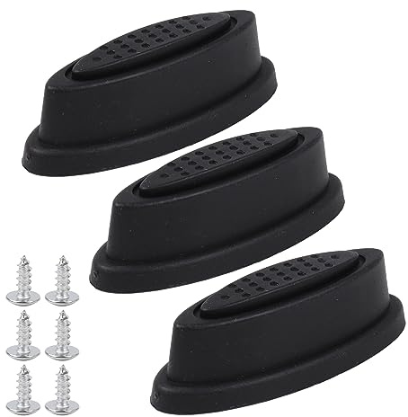 BQLZR Piedino di ricambio per bagaglio, 3 pezzi, colore nero, per valigia, 3 pezzi