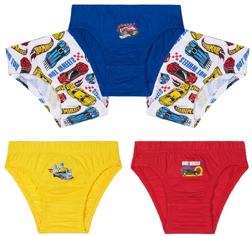 Hot Wheels Mutande Ragazzo, Comodo e Traspirante 100% Cotone Intimo Bambino