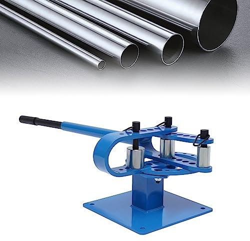 BRRIDE Biegen Presser Bender mit 7 Matrizen Tischbiegemaschine Biegegerät Stange Rohr Biegemaschine Manuelle Rohrbieger 112 cm Grifflänge Winkelbiegegerät