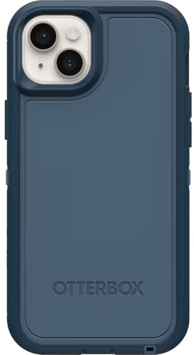 OtterBox, Schutzhülle nur für iPhone 15 Pro Max, Defender Serie XT, Bildschirmlos, Robust, Rastet an MagSafe an, Mit Umhängeband, Open Ocean (Blau)