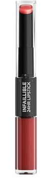 L'Oréal Paris Infaillible 24H Rossetto 435 Fearless Corail - Rossetto a lunga durata, colore e comfort fino a 24 ore* colore e comfort - Rosso - 5,7 ML