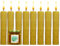 Velas de Miel 100% Cera de Abeja Natural Española-Aromaterapia Relajante-8 velas-Duración 3,5 horas-Decoración-Eco-Friendly-Sin Tóxicos-Origen España-Ritual Mágico Buena Suerte 11/22