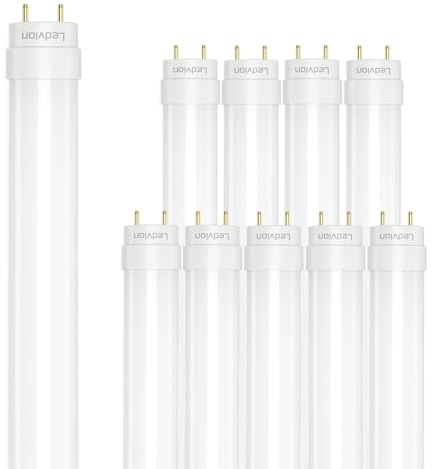 Ledvion - 10X Tubo LED TL 120CM con arrancador LED incluido, 18W, 6500K, 100lm/W, 30.000 horas de vida útil