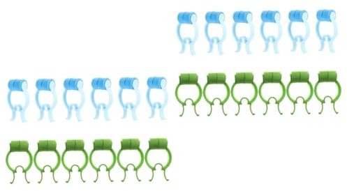 Veemoon Clips Portátiles para Entrenamiento De Respiración y Detención De Sangrado Nasal - 24 Piezas En Colores Azules y Verdes Doméstico