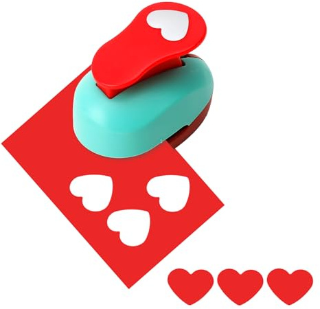 Heart Paper Punch 1 Inch Heart Hole Punch HeartShaped Paper Punches for Crafting DIY Scrapbook Office Supplies Arts Fun Projects Photos Gift Tag Handmade Scrapbook Papers Puncher