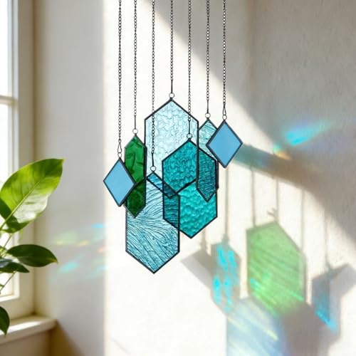 LANTING Sonnenfänger Bastelset DIY Traumfänger Glas Kristalle | LANTING Sonnenfänger Bastelset DIY Traumfänger Glas Kristalle Fensterdeko Windspiel für Draußen Basteln Erwachsene