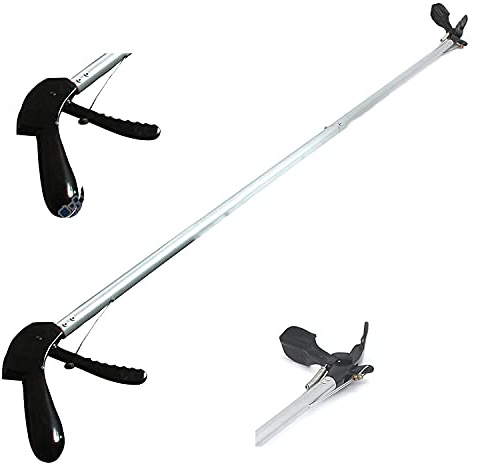OdontoMed2011® 84 Snake Tongs Reptile Grabber Rattle Snake Catcher Silver Wide JAW HANDLING Tool ODM