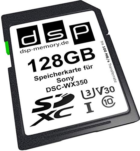 DSP Memory 128GB Professional V30 Speicherkarte für Sony DSC-WX350 Digitalkamera