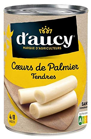 D'Aucy - Heart of Palm 220G - Lot of 3 - Price Per Lot - Fast Delivery
