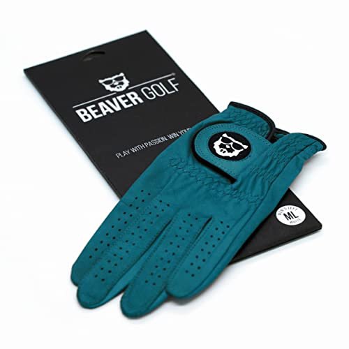 BEAVER GOLF Damen Golf Handschuh Capri - Premium Cabretta-Leder - maximale Qualität - nachhaltig - Handarbeit (S, Links (Rechtshänder))