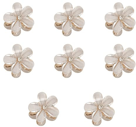Paquete de 8 mini pinzas para el cabello, pinzas para el cabello diarias, pinzas para el cabello para mujeres, accesorios de decoración de bodas para fiestas de cumpleaños para niñas