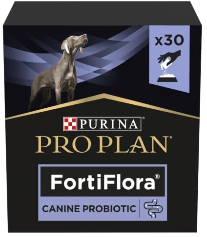 PURINA PRO Plan FortiFlora Probiotic Food Supplement for Dogs 30 x 1g Sachets | Enhances the Levels of Live Beneficial Bacteria
