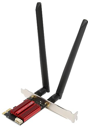 Topiky 1200 Mbit/s Dualband PCIE WLAN Karte, 7260AC Pro PCIE WLAN Karte mit BT 4.0, Dualband Wireless Adapter für 7 8 10 11, Unterstützt 2,4 G 5 G Starke Kompatibilität