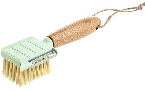 Yolistar Pelador,Pelador Universal,Pelador Patatas,Pelador Multiusos con Hoja Oscilante,Pelapatatas Para Cocina,con Cepillo para Lavar Verdura y Fruta