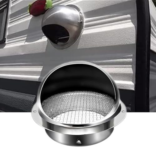 Rund ventilhuva, Ventilation för avgashuva, Rund kanal ventilationsutlopp, Soffit luftventil, Vägg avgashuva (Size : 150mm/5.91in)