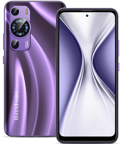 HeyxFome H2 2025 New Mobile Phones SIM Free Unlocked Android Phones 2GB+16GB Octa-Core 16MP+5MP 6.5 Inch HD+ 2GB RAM 4G Dual Sim-Free & Unlock Mobile Phone Android Phone GPS/Face Unlock UK (Purple)
