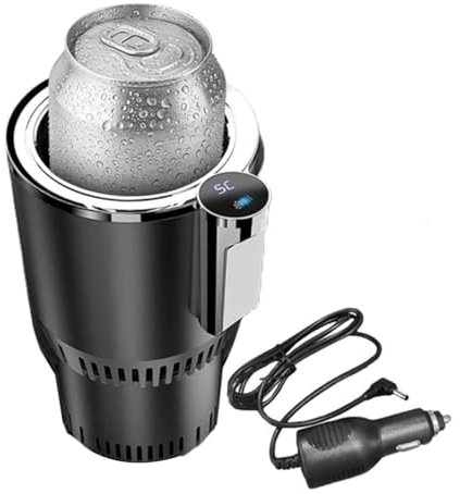 Scalda Caffè Per Auto - Scalda E Raffredda Per Bevande Per Auto 2 In 1, Tazza Riscaldante Per Auto Da Viaggio Per Auto Display Digitale Con Controllo Touch, Espansore Per Tazza Per Auto Antiscivolo