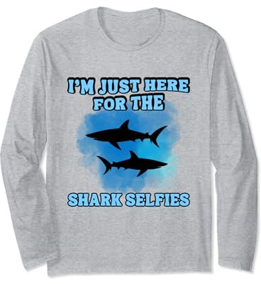 Tauchen mit Haien Haitauchen Haitaucher shark diving Langarmshirt