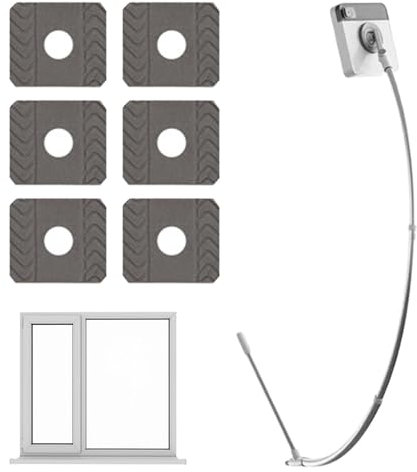 Fensterwaschbürste mit langem Griff, Fensterbürste mit langem Griff – Fensterreiniger | Fensterwischer zum Reinigen von Fenstern, Fensterreinigungsbürste mit Verlängerung