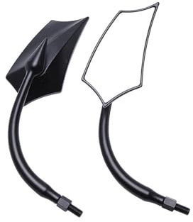 Lenkerendenspiegel Motorrad-Rückspiegel, Seitenrückspiegel Mit 8 Mm 10 Mm Adapter Für XJR1300 XJ6 Für V-max MT-01 MT-03 Für TDM900 Motorrad Rückspiegel