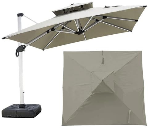 Balcon Sombrilla Reemplazar la tapa,Sombrillas Para Jardin Reemplazar la tapa,Sombrilla 3x3m TReemplazar la tapa, Sombrillas Grandes Reemplazar la tapa(Excluyendo el marco y la parte inferior)