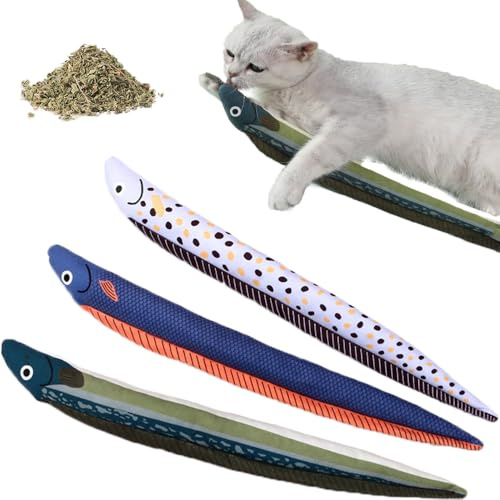 Coogime 3 piezas de juguete para gatos con hierba gatera, juguete interactivo para gatos