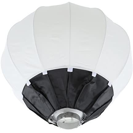 CHICIRIS Lighting Box Soft Saper Softbox Lantern Style Round for the Assembly of, Soft Folding Flashlight for VLOG, Portrait Photography, Aluminum Alloy (65cm)