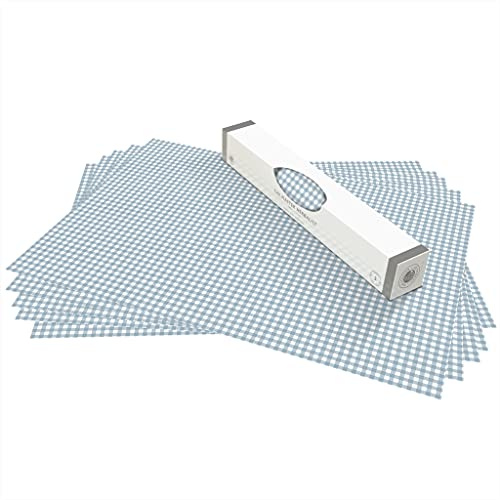 The Master Herbalist | Abwischbares Schrankpapier Cook's Blue Vichy-Karo | Doppelpack (10 Blatt) | Unparfümiert | Ideal für Küchen & Schränke