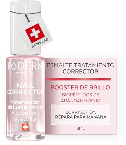 PODERM Vernis à Ongles Soin Correcteur & Perfecteur - Booster d’Éclat | 8 ML - Ravive la Teinte Rosée Naturelle & Sublime la Brillance pour Ongles Ternes | Développé par un Podologue en Suisse