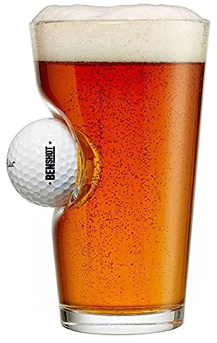 BenShot Golf Ball Pint Glass - 16oz | Made in the USA