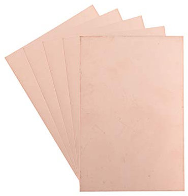 sourcing map Double Face Cuivre Stratifié Plaqué PCB Circuit Imprimé FR4 150x100mm 5.91x3.94 pouce, 1.5mm Épaisseur Bricolage Prototypage PCB Carte Nom Carte 5Pcs