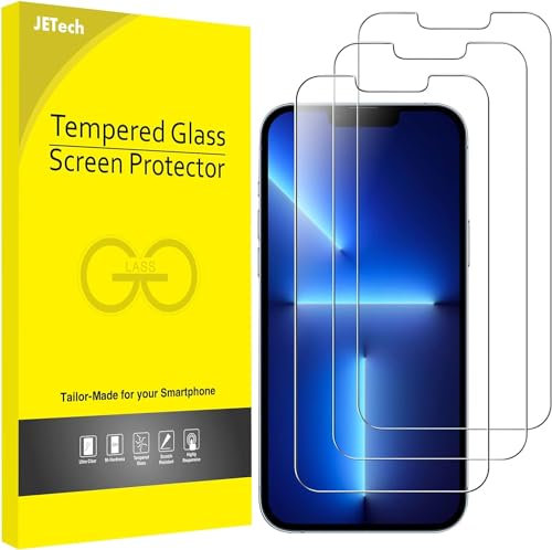 JETech Screen Protector for iPhone 16e 2025, iPhone 13/13 Pro 6.1-Inch, Tempered Glass Film, 3-Pack