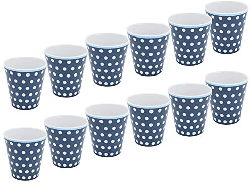 Melamine Cup, Innovative Blue‑Dots Pattern Beverage Mug for Party for Home