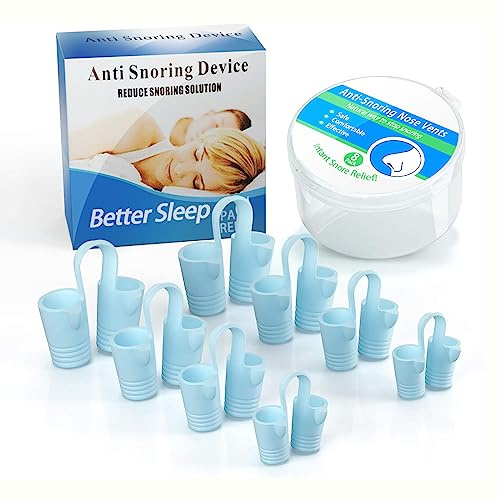 KinomiYa 8pcs Anti Snoring Nose Vents Device that Work, Anti Nose Vents for Snoring Devices, Snoring Devices for Men, Nose Opener for Breathing Sleep, Stop Snoring Devices that Work for Men