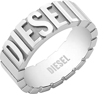 Diesel Men's Stainless Steel Band Rings