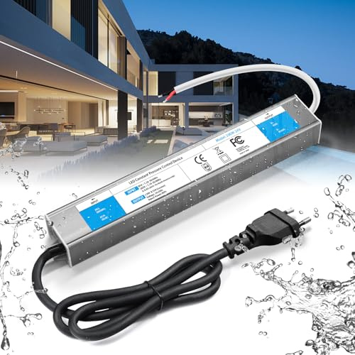 BRIMETI LED Trafo 24V 200W Wasserdicht IP67 LED Treiber Netzteil 8,3A Mit Stecker Schaltnetzteil Transformator AC 230V auf DC 24 Volt Außenbereich, Kompakter Dünner Konstantspannung Niedervolttrafo