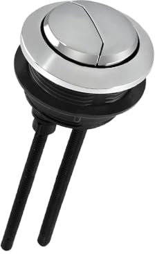 Bouton de chasse d'eau pour toilettes - 49 mm - 55 mm - Double bouton poussoir - Accessoires de rechange pour réparation de réservoir d'eau de salle de bain et WC