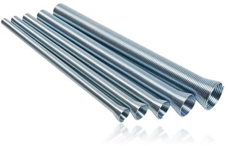 Molla di flessione per tubi in rame, 5 pezzi, piegatubi a molla, super elastico, 1/4,5/16,3/8,1/2,5/8 pollici, set di piegatubi curvi, molla di compressione per tubi in alluminio, tubi in acciaio