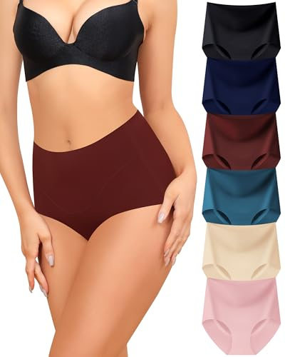 Aijolen Culotte sans Couture Femme Invisible Slip Taille Haute Culottes