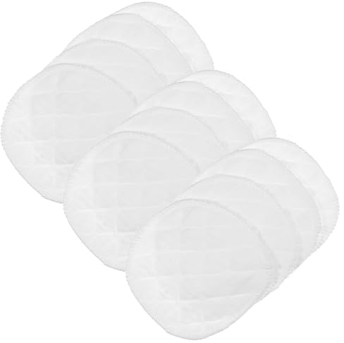 Wiederverwendbare Stilleinlagen aus Ökologischer Baumwolle 12 Stück | Still Pads Waschbar, 3-lagige Struktur, Konturierte Cup Form, Anti Auslaufend